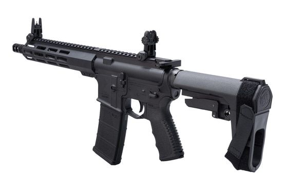 Andro Corp Industries Halo Mod 0 complete AR pistol with flip up sights and SB3 collapsible pistol arm brace